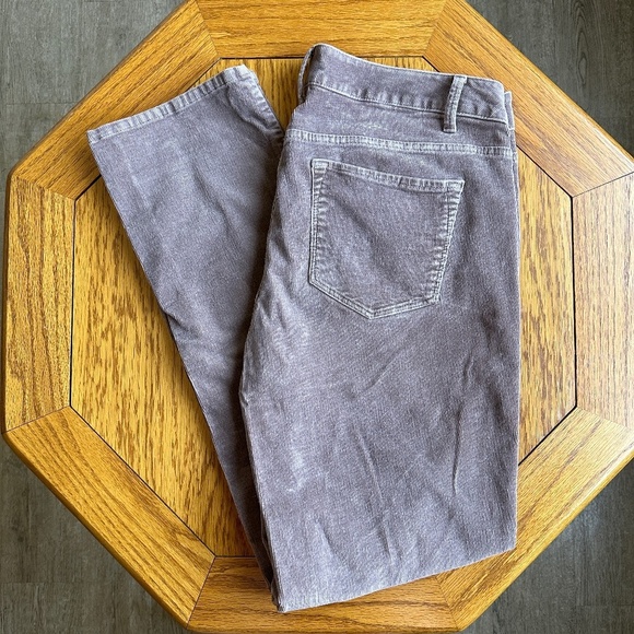 *SONOMA* Lt. Mauve Straight Leg Corduroy Pants Size 12 - Picture 1 of 7